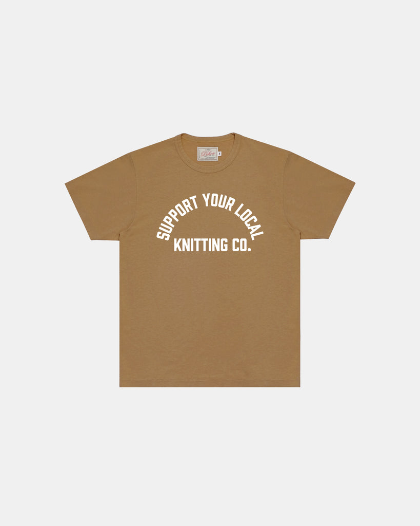 Support Your Local Knitting Company Tee - Fawn