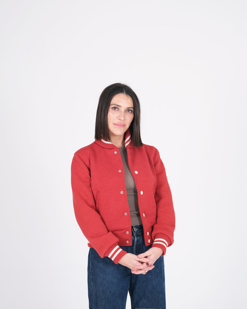 Women's Knit Club Jacket - Forster Red