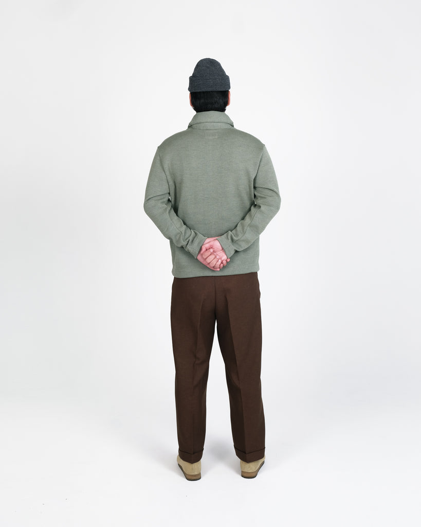 Oxford Shawl Sweater - Sage