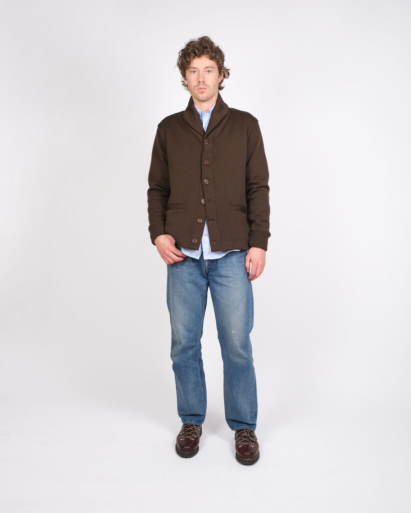 Shawl Sweater Coat - Brown – Dehen 1920