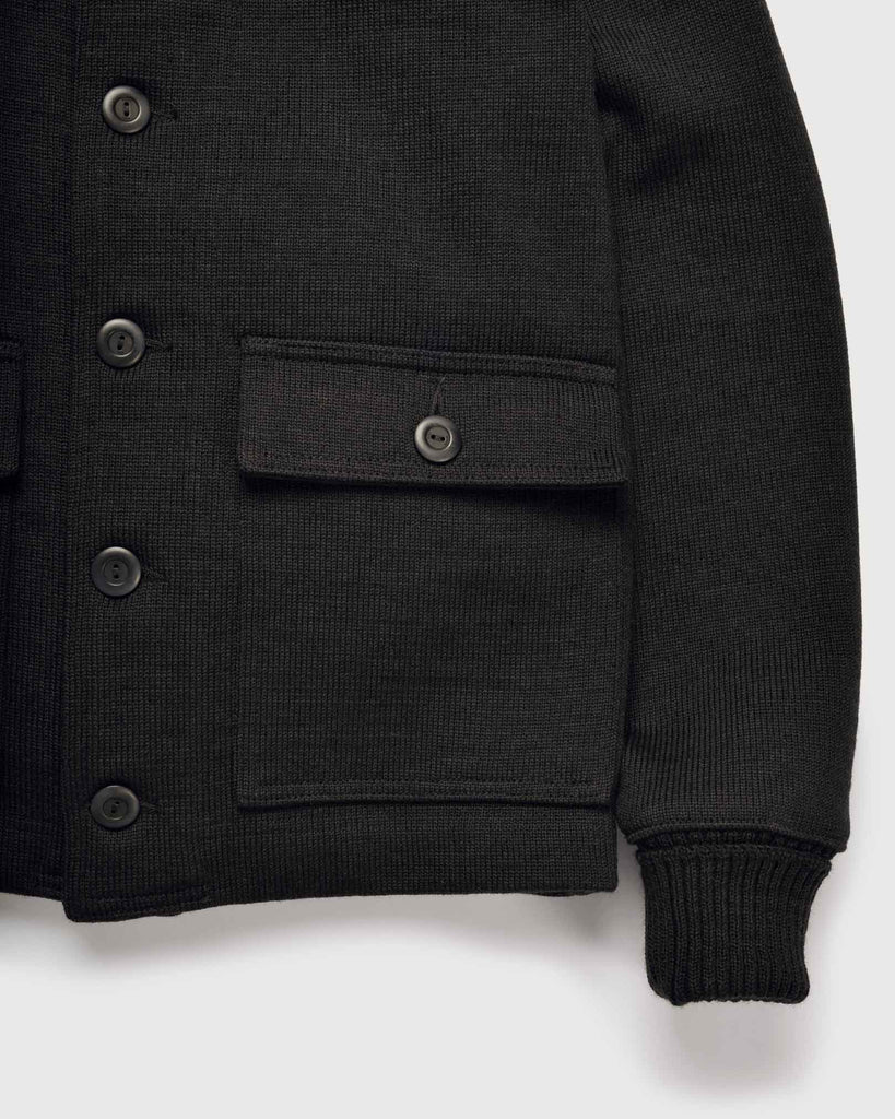 Submariner Sweater Coat - Black - Dehen 1920