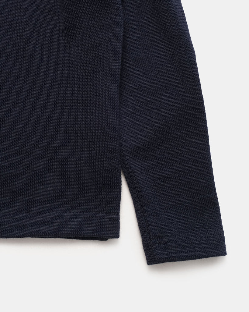 Oxford Shawl Sweater - Dark Navy
