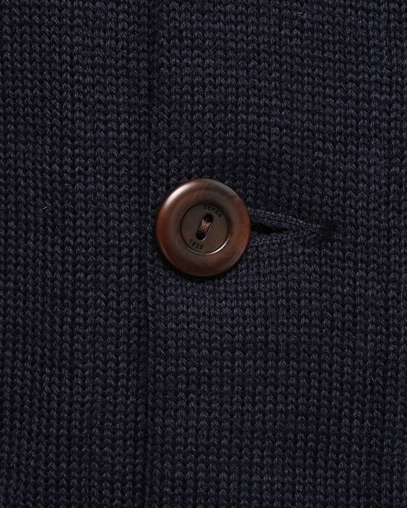 Oxford Shawl Sweater - Dark Navy
