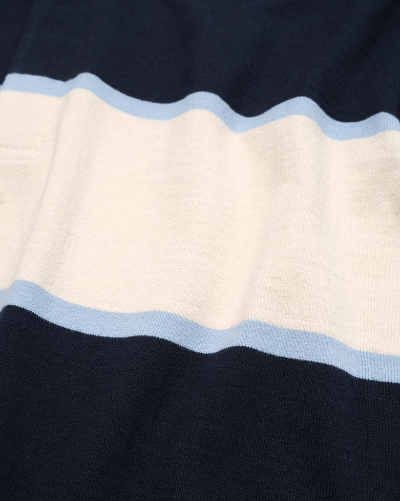 Rugby Shirt -Navy / Light Blue