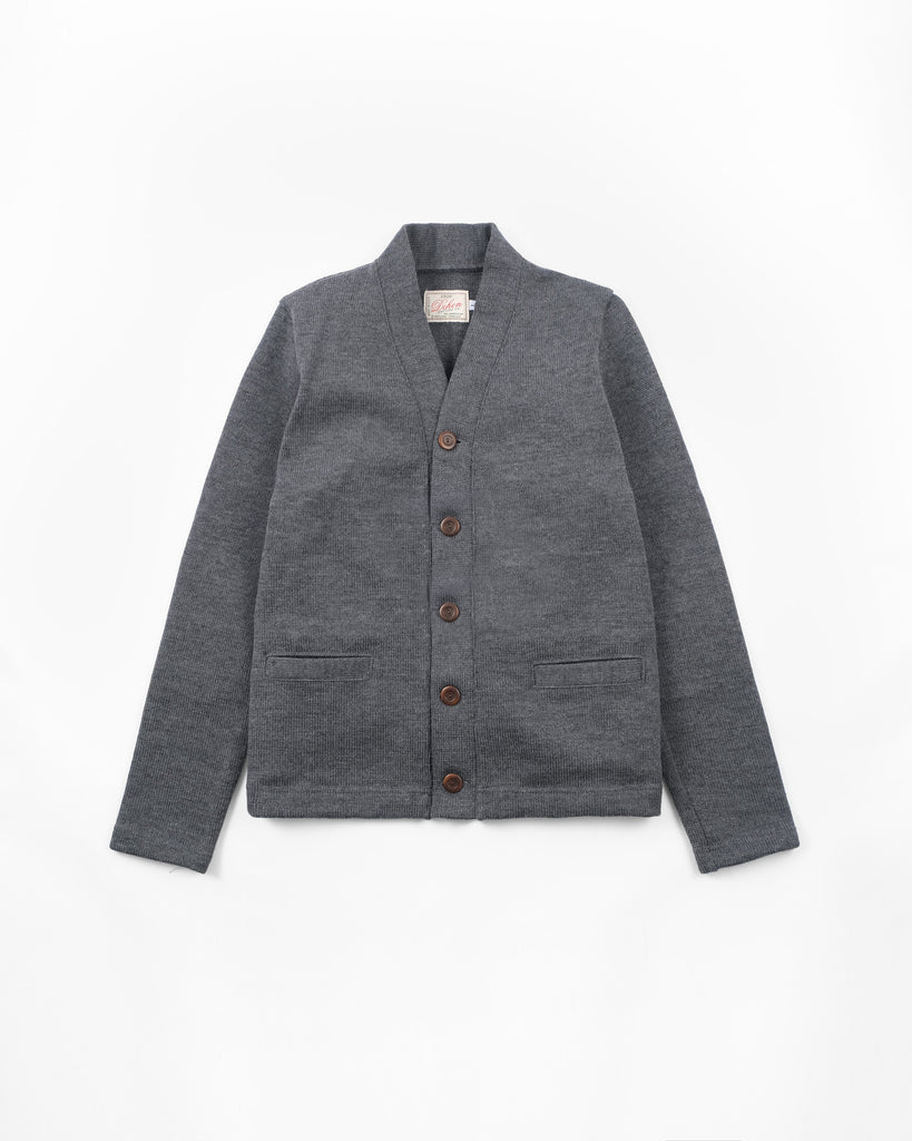 5 Button Open Cuff Cardigan - Charcoal