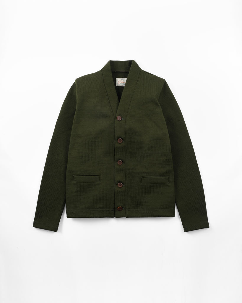 5 Button Open Cuff Cardigan - Loden
