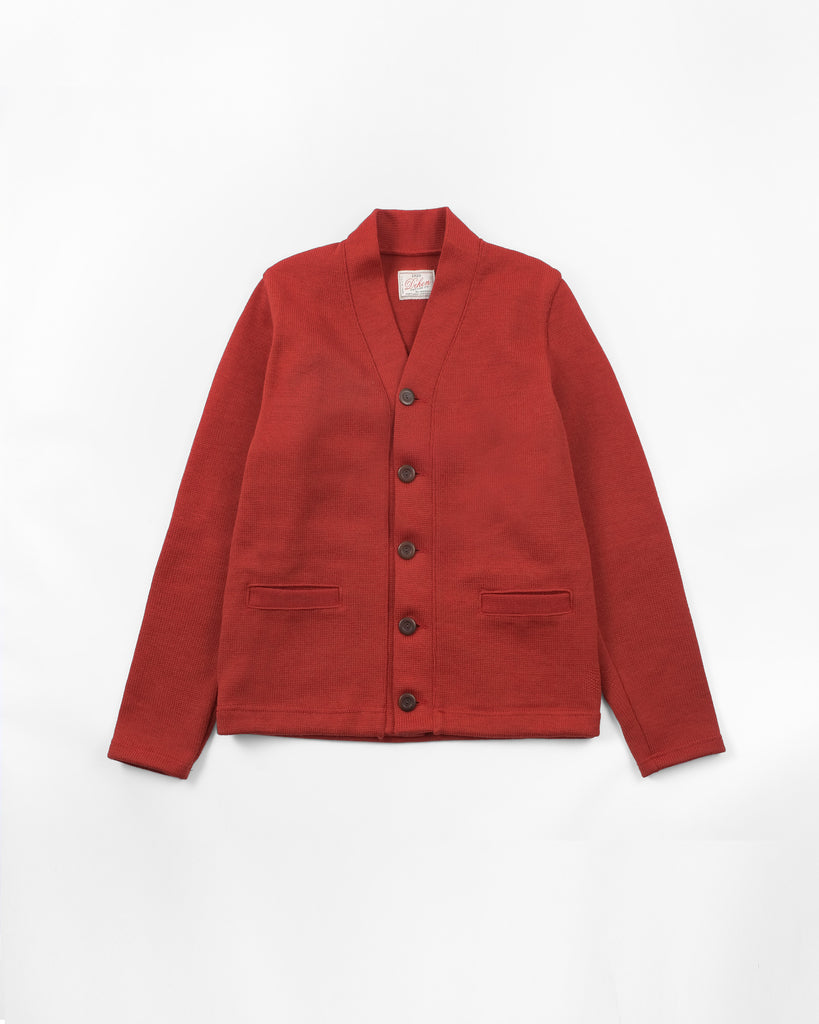 5 Button Open Cuff Cardigan - Forster Red