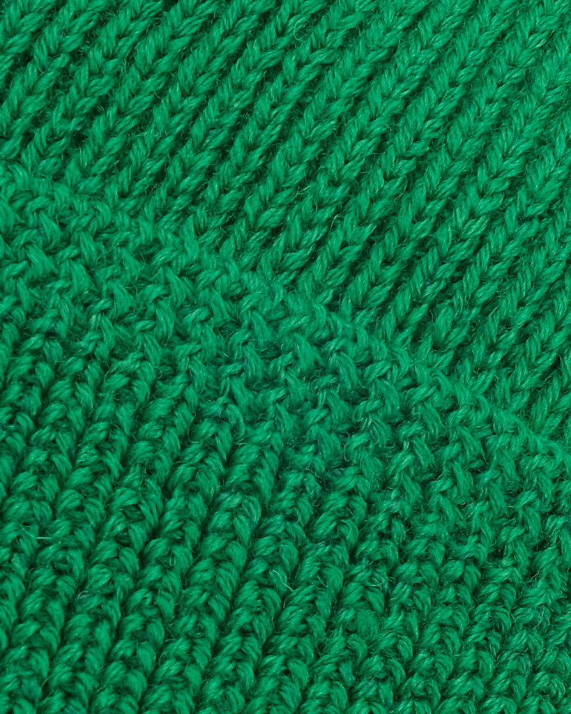 Wool Knit Watch Cap - Kelly Green