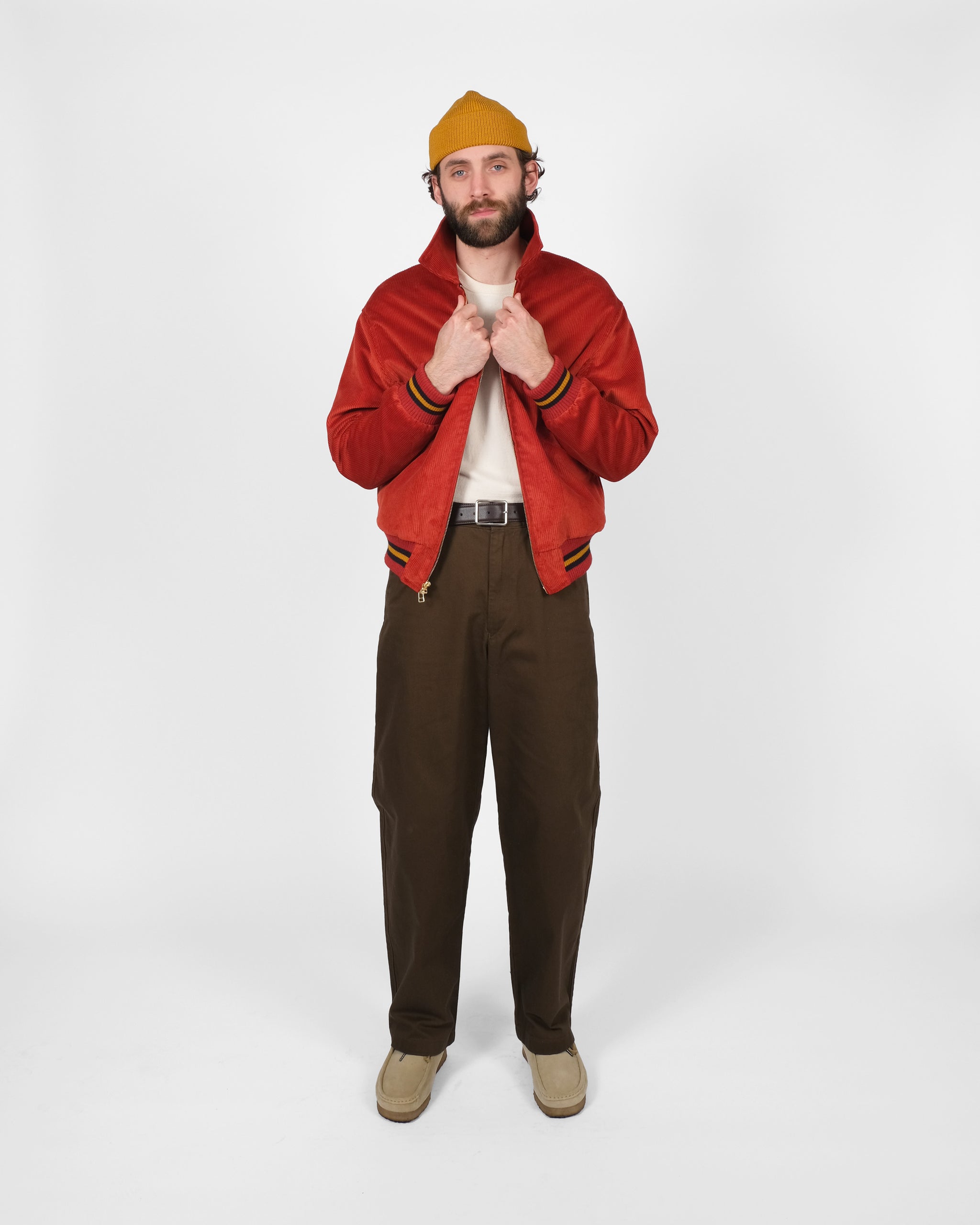 60's Cut Team Jacket - Rust Corduroy – Dehen 1920