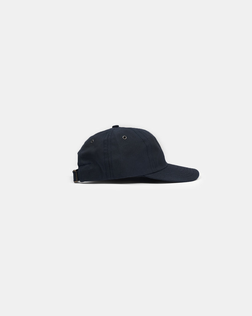 Unstructured Baseball Hat - Dark Navy Waxed Canvas