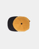 2-Tone Baseball Hat - Old Gold & Black Wool - View 2