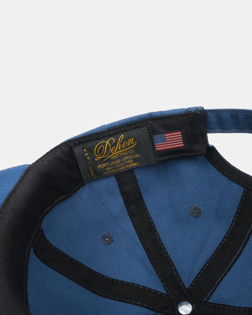 Unstructured Baseball Hat - Mock Blue Dry Wax