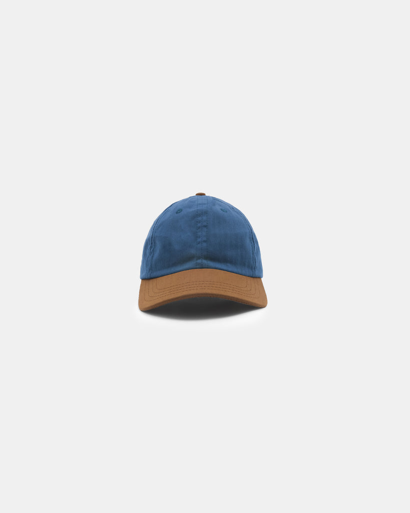 2-Tone Baseball Hat -Mock Blue / Nicotine