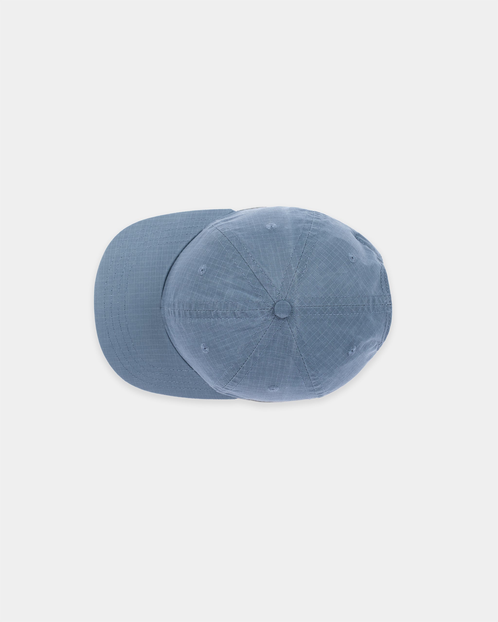 美品 POST BALL CAP WAXY NYLON TAFFETA NAVY Waxed Baseball Hat - Faded Blue Dry Waxed Rip Stop