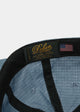 Waxed Baseball Hat - Faded Blue Dry Waxed Rip Stop - View 4