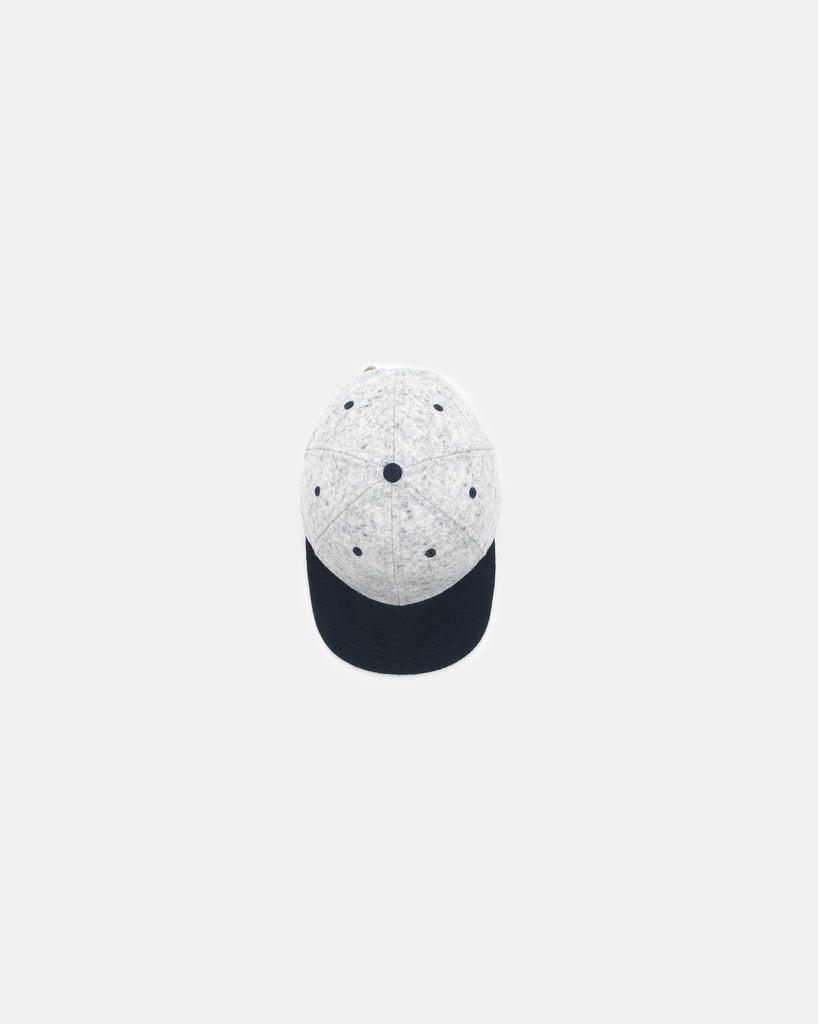 2-Tone Baseball Hat - Natural / Navy Heather Wool