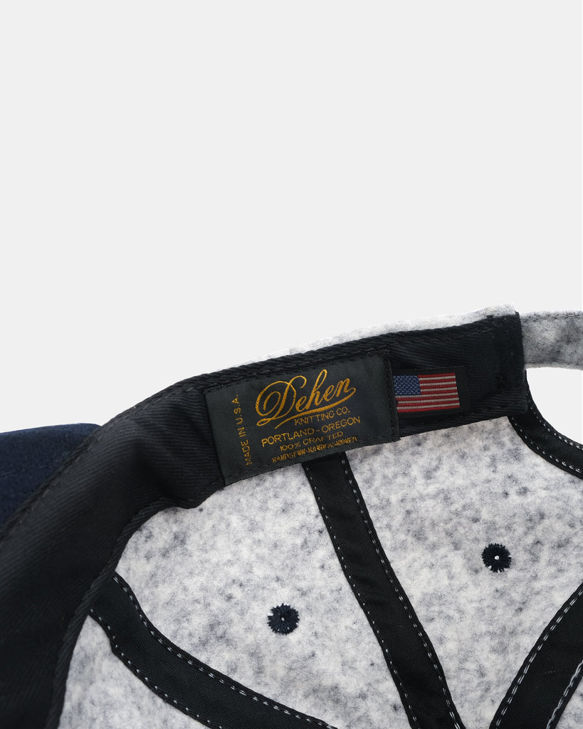2-Tone Baseball Hat - Natural / Navy Heather Wool