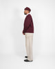 Slouchy Cardigan - Burgundy - View 6