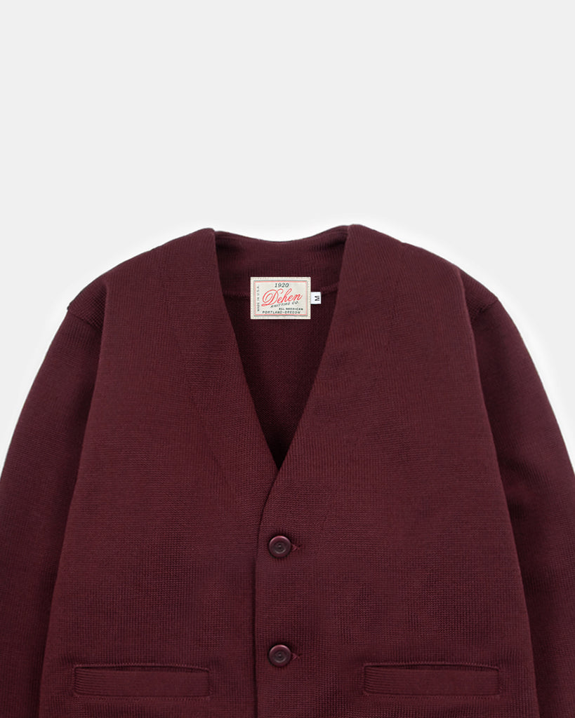 Slouchy Cardigan - Burgundy