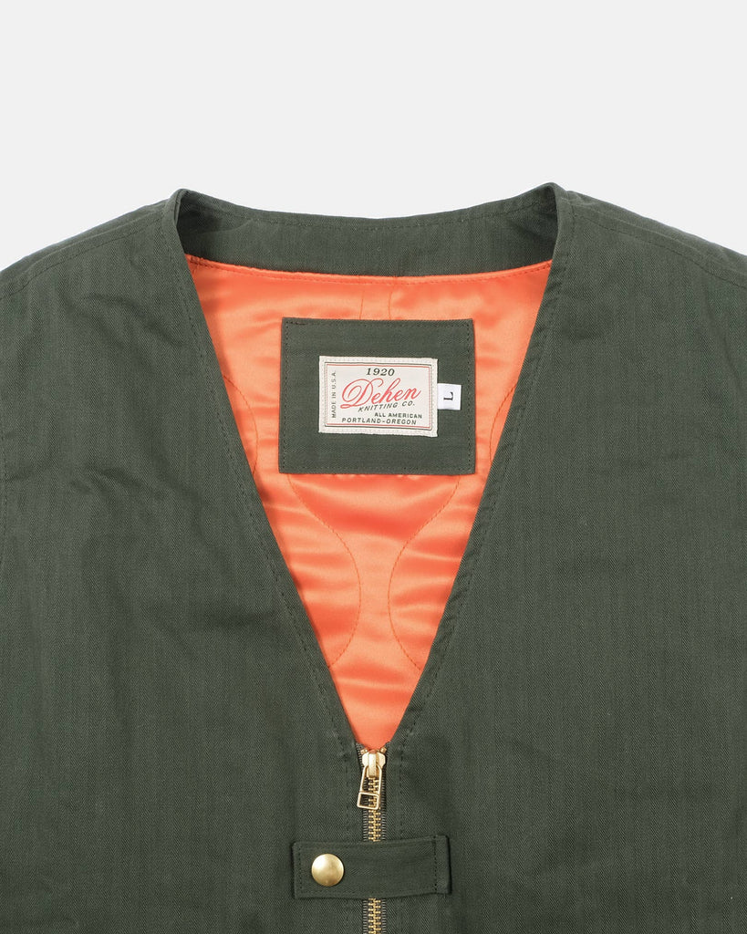 Cargo Vest - Spruce Dry Wax