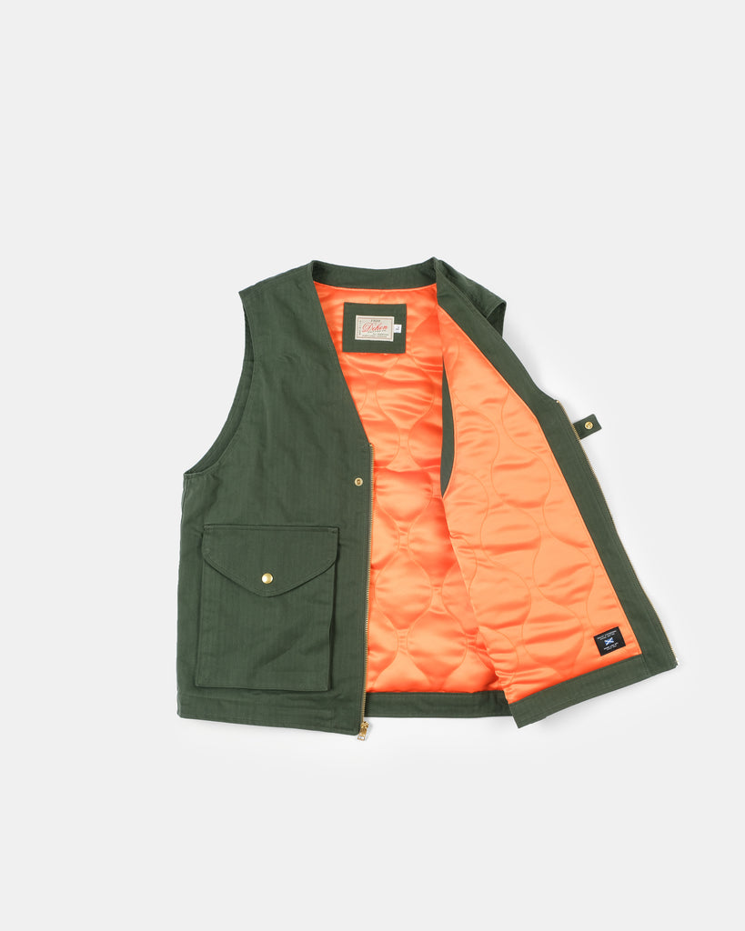 Cargo Vest - Spruce Dry Wax