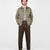 Woven Chore Coat - Sage Dry Waxed Cotton - View 2