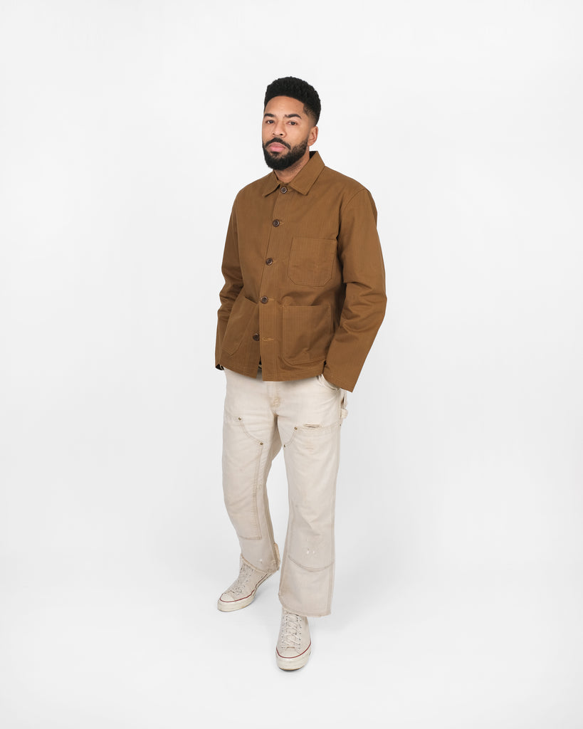 Woven Chore Coat - Nicotine