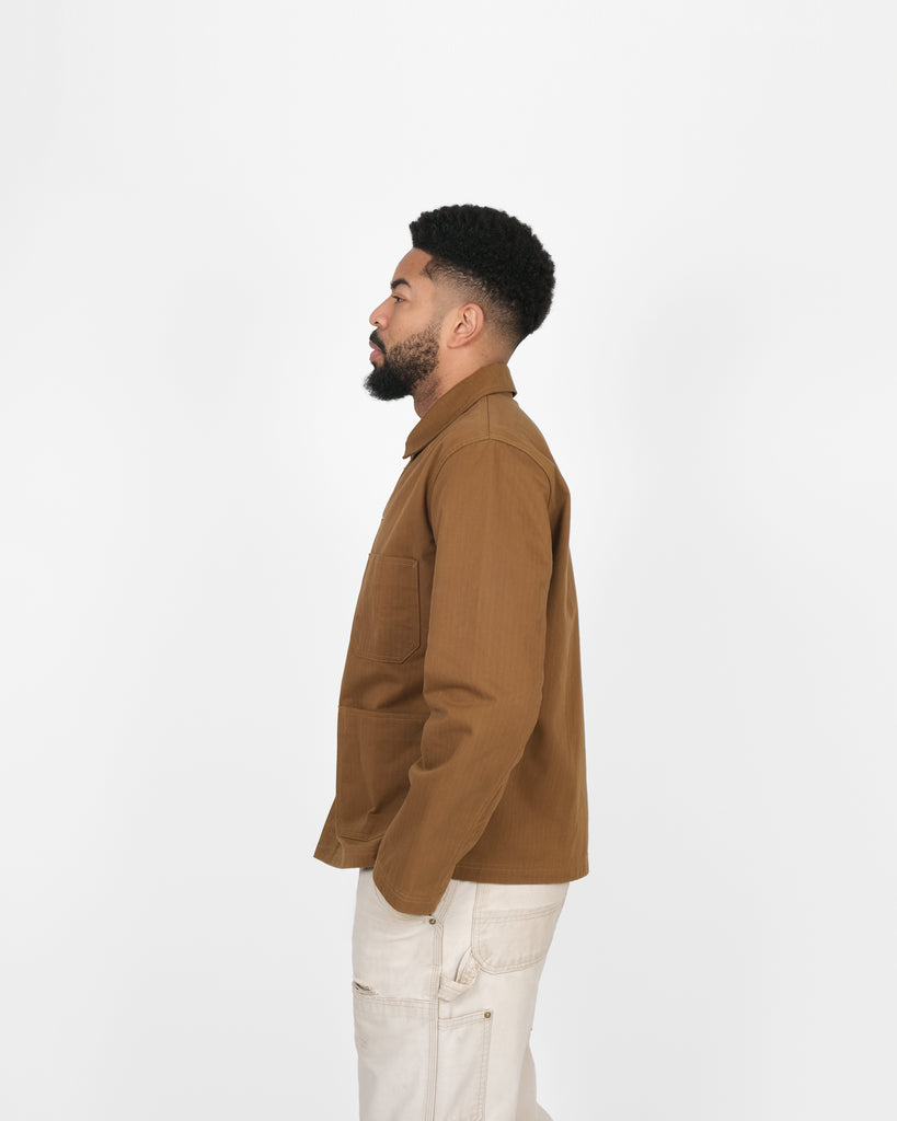 Woven Chore Coat - Nicotine