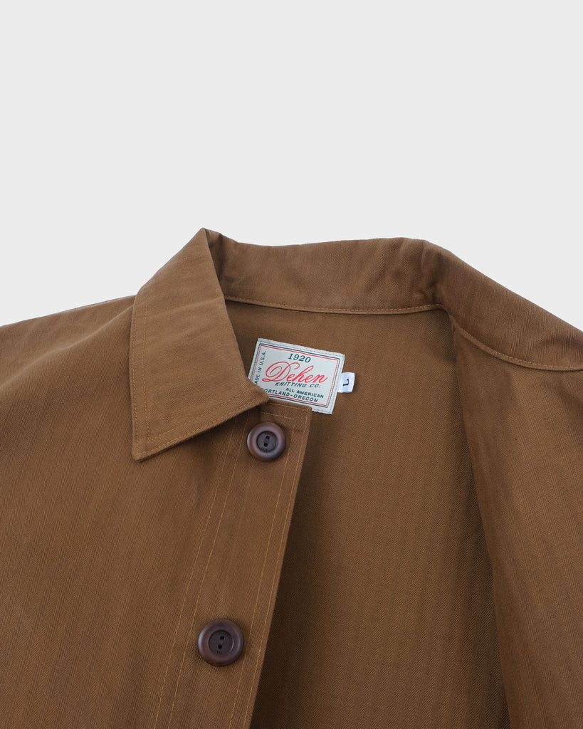 Woven Chore Coat - Nicotine
