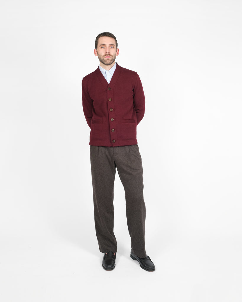 Classic Cardigan - Burgundy