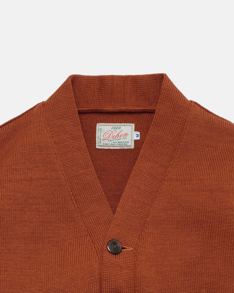 Classic Cardigan - Burnt Orange