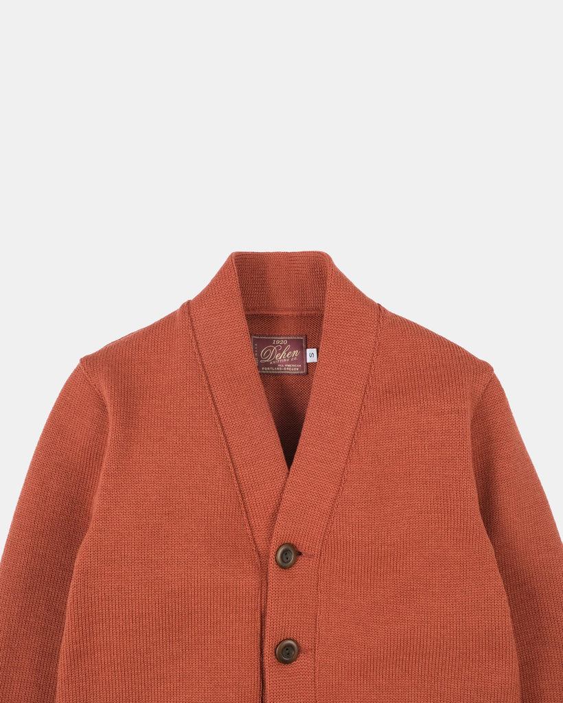 Women's Classic Cardigan - Burnt Orange