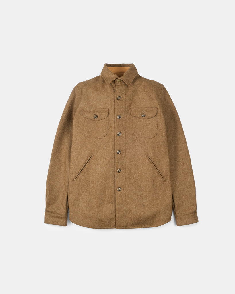 Crissman Overshirt - Dark Tan Mix