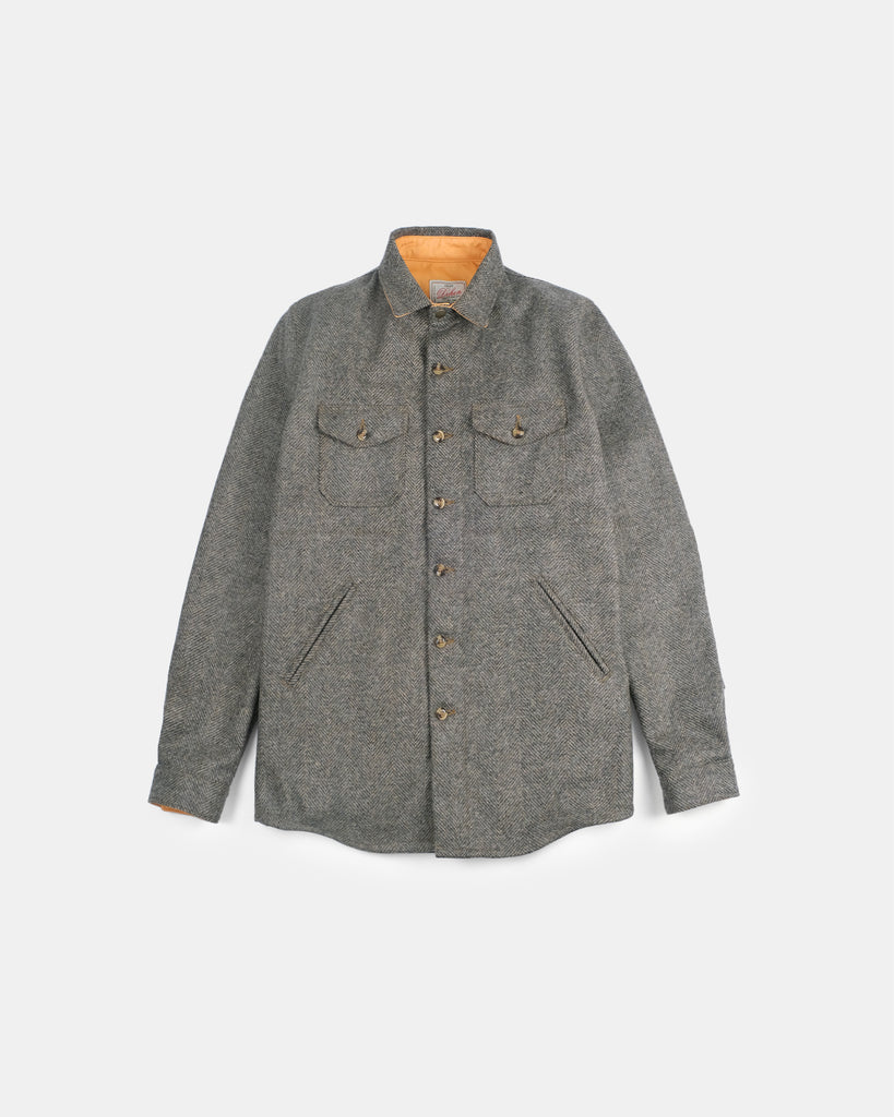 Crissman Overshirt - Warm Charcoal Herringbone