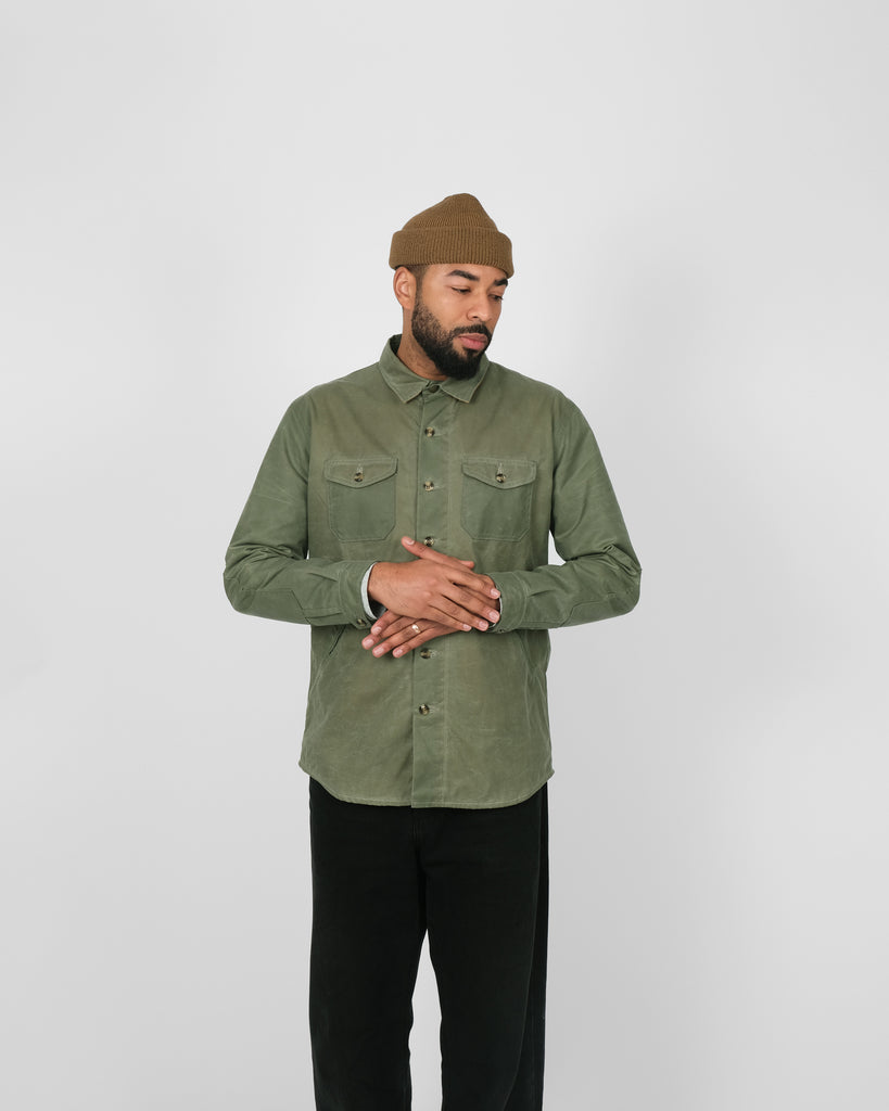 Waxed Cotton Crissman - Light Moss