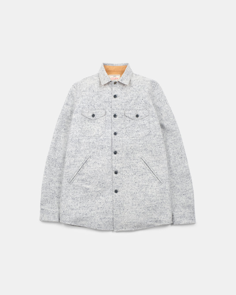 Crissman Overshirt - Natural & Navy Heather