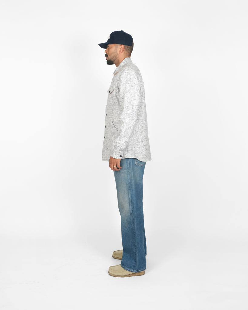 Crissman Overshirt - Natural & Navy Heather