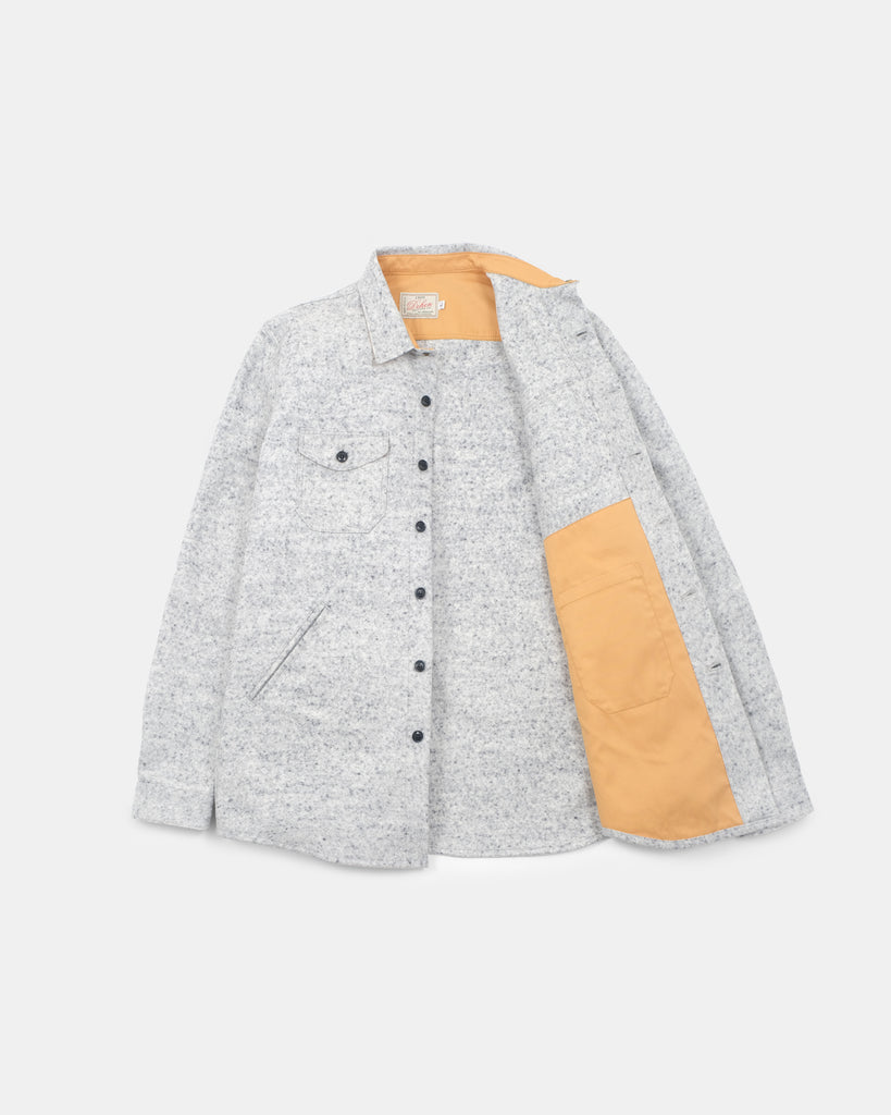Crissman Overshirt - Natural & Navy Heather