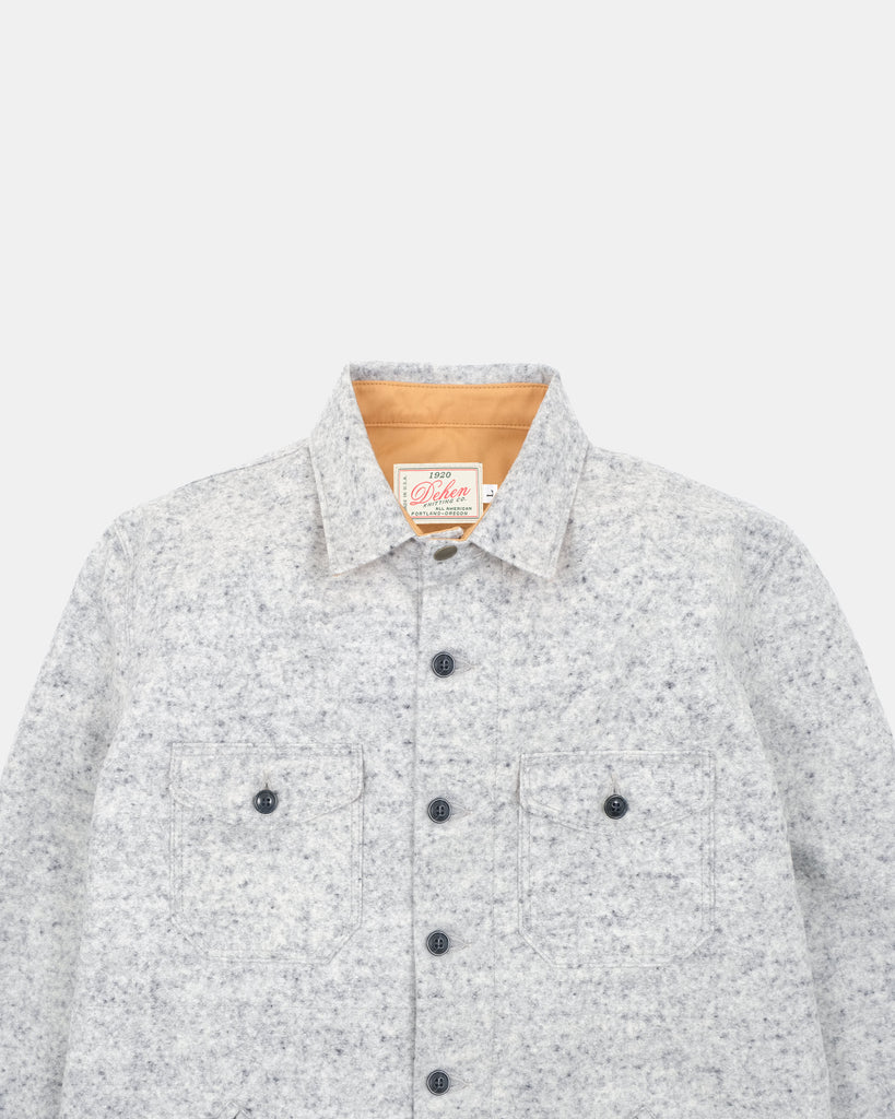 Crissman Overshirt - Natural & Navy Heather