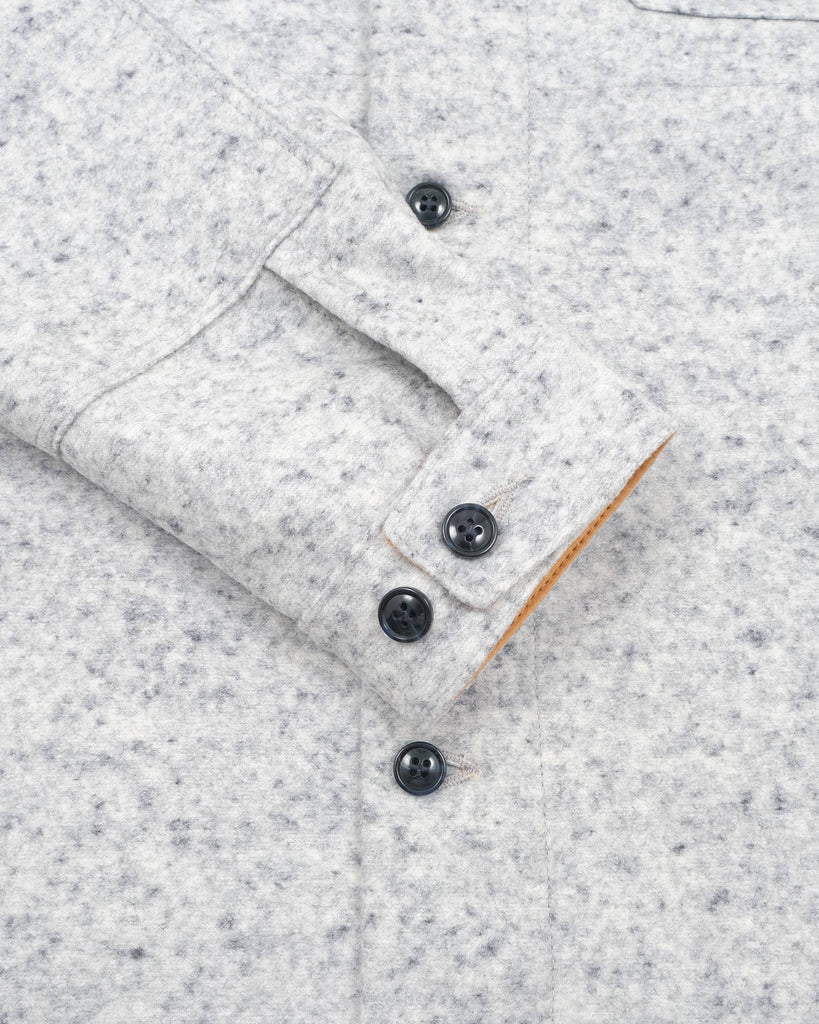 Crissman Overshirt - Natural & Navy Heather