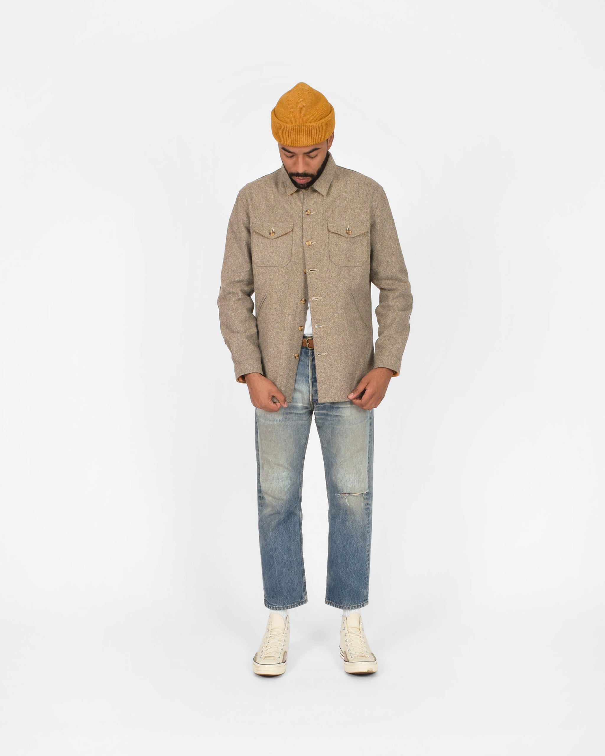 Crissman Overshirt - Oatmeal – Dehen 1920