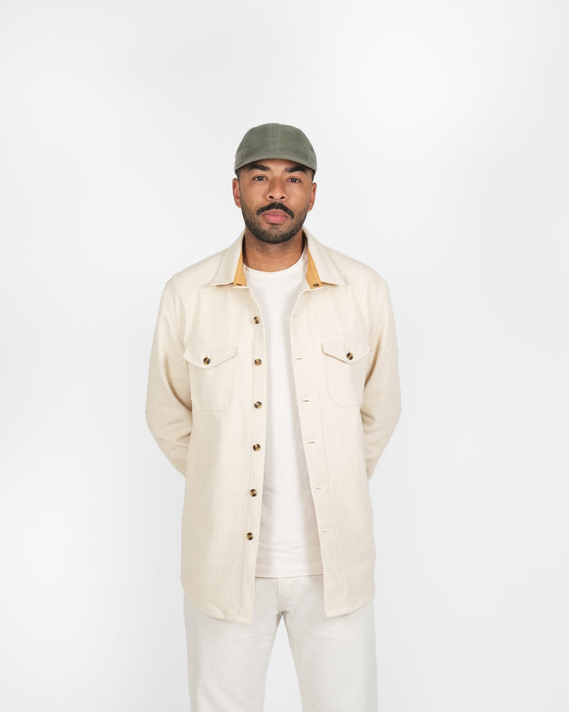 Crissman Overshirt - Natural Sashiko