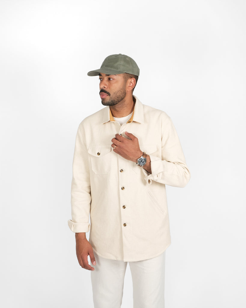 Crissman Overshirt - Natural Sashiko