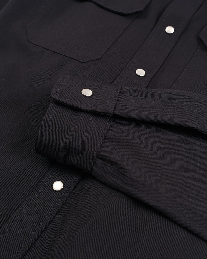 Drover Shirt - Navy Gaberdine