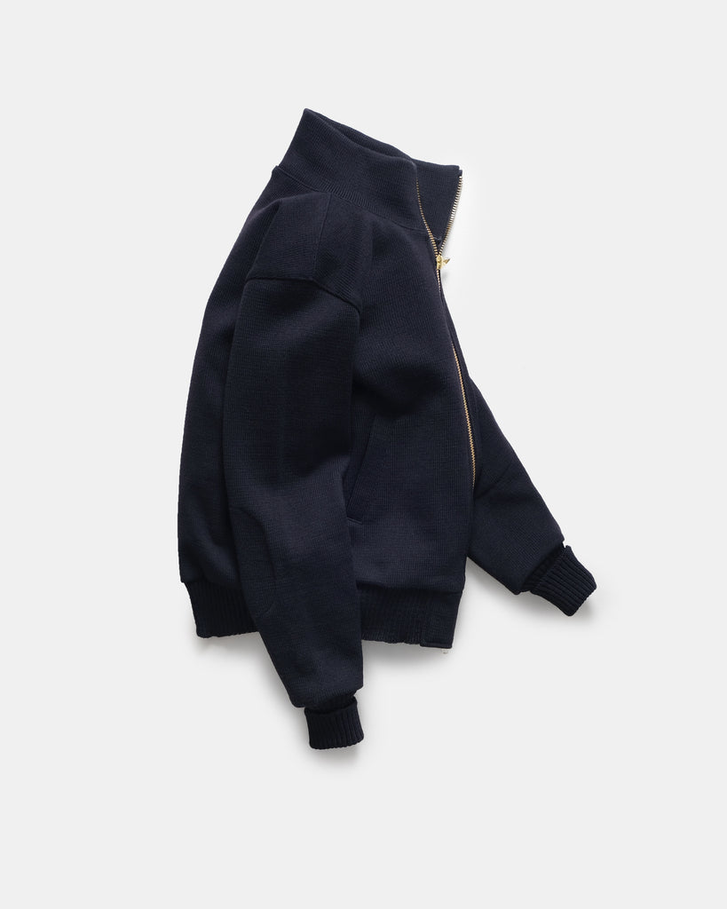 Full-Throttle Moto-Sweater - Dark Navy