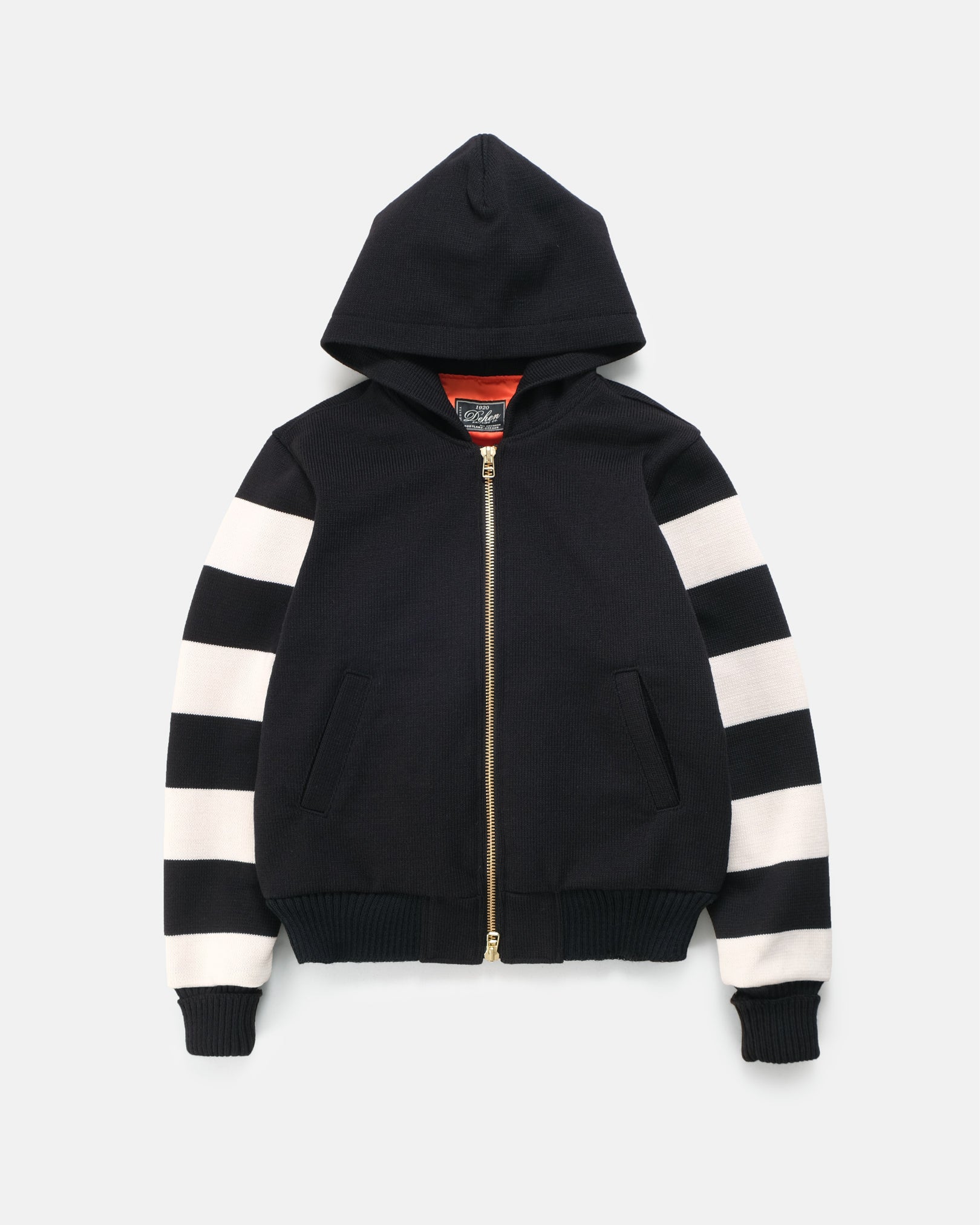standing pedals hoodie Full-Throttle Striped Moto-Hoodie M