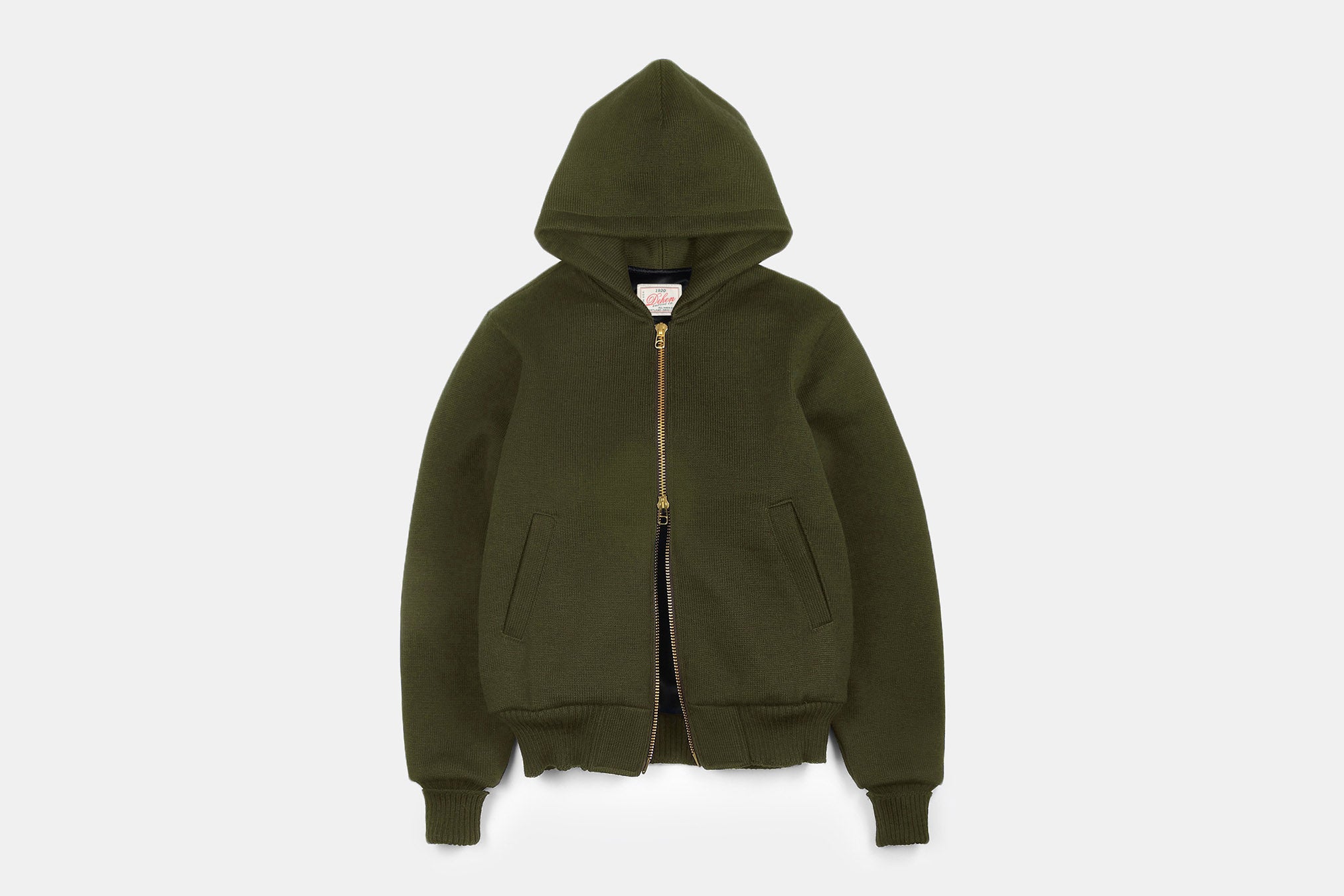Dehen 1920 フルスロットル モト パーカ オリーブ USA製 Dehen 1920 | Made in USA Wool Sweaters, Shirts, and Outerwear