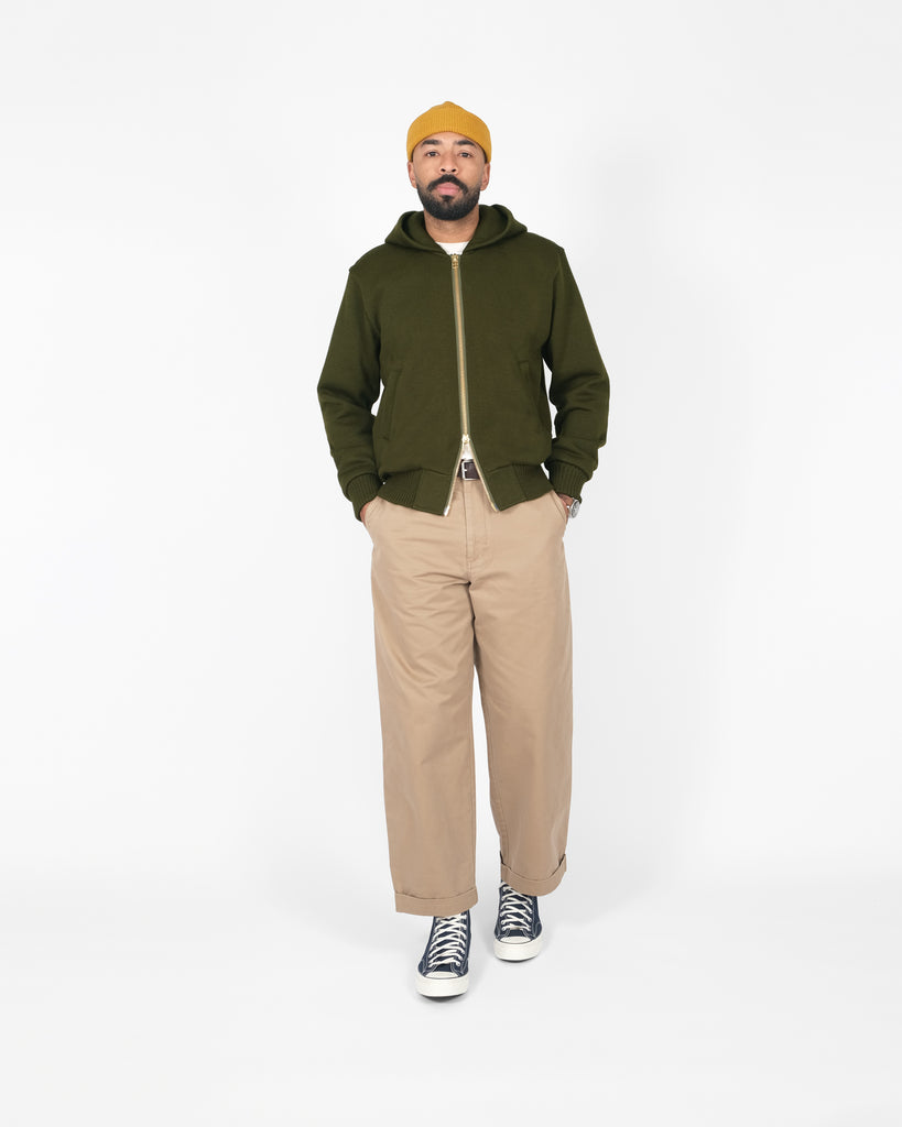 Full-Throttle Moto-Hoodie - Loden