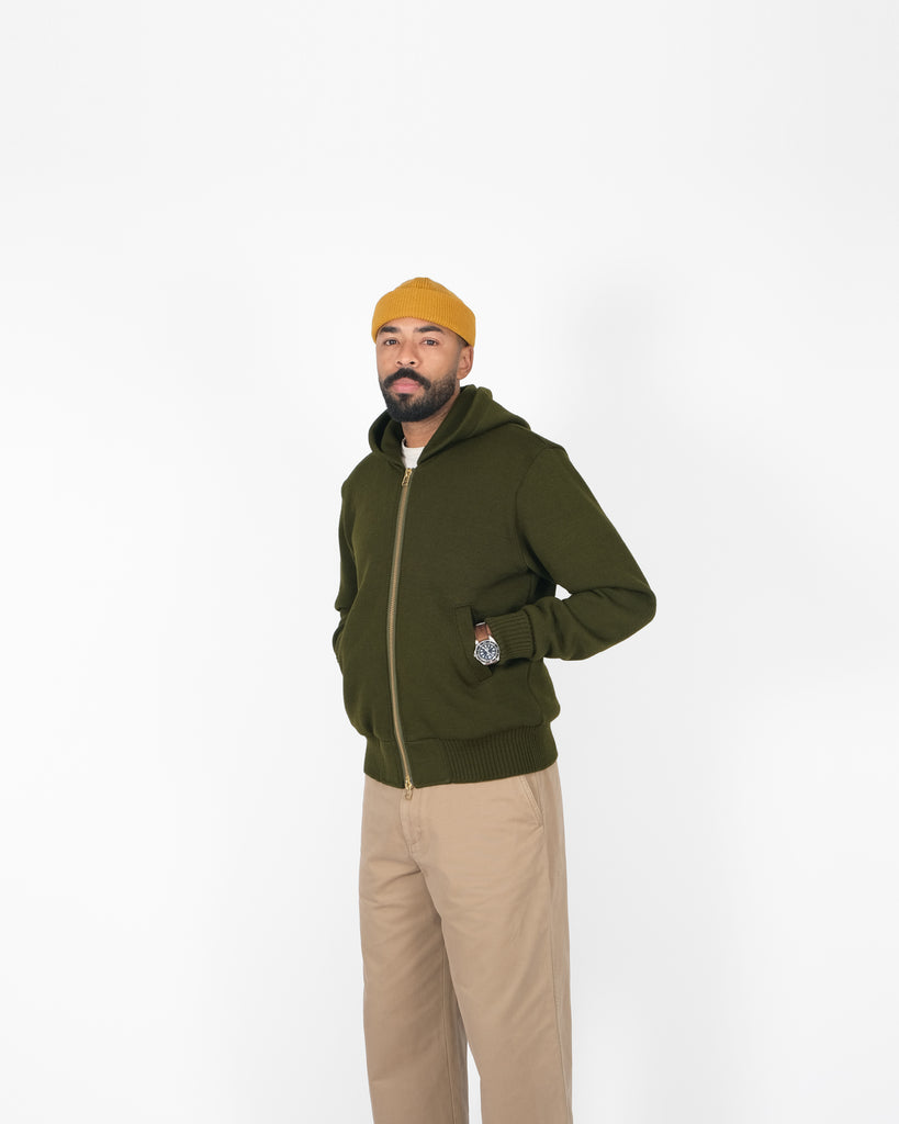 Full-Throttle Moto-Hoodie - Loden