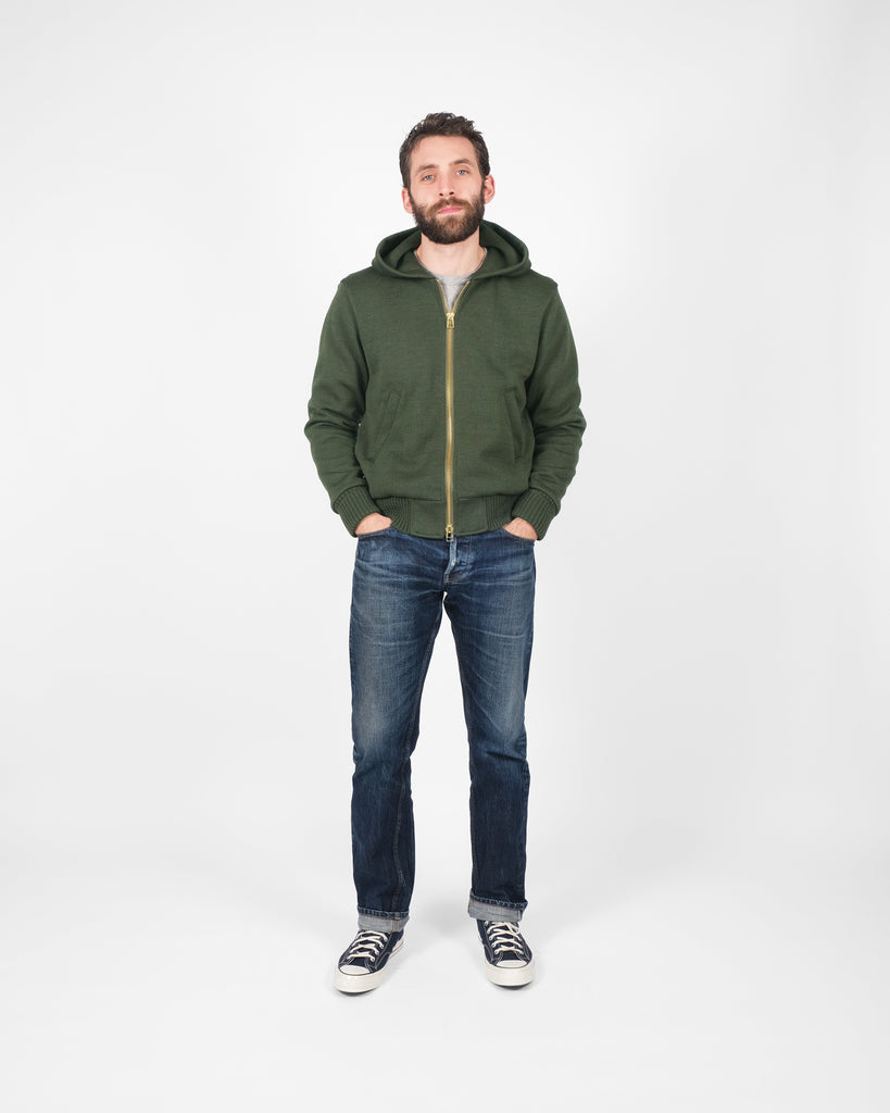 Full-Throttle Moto-Hoodie - Spruce